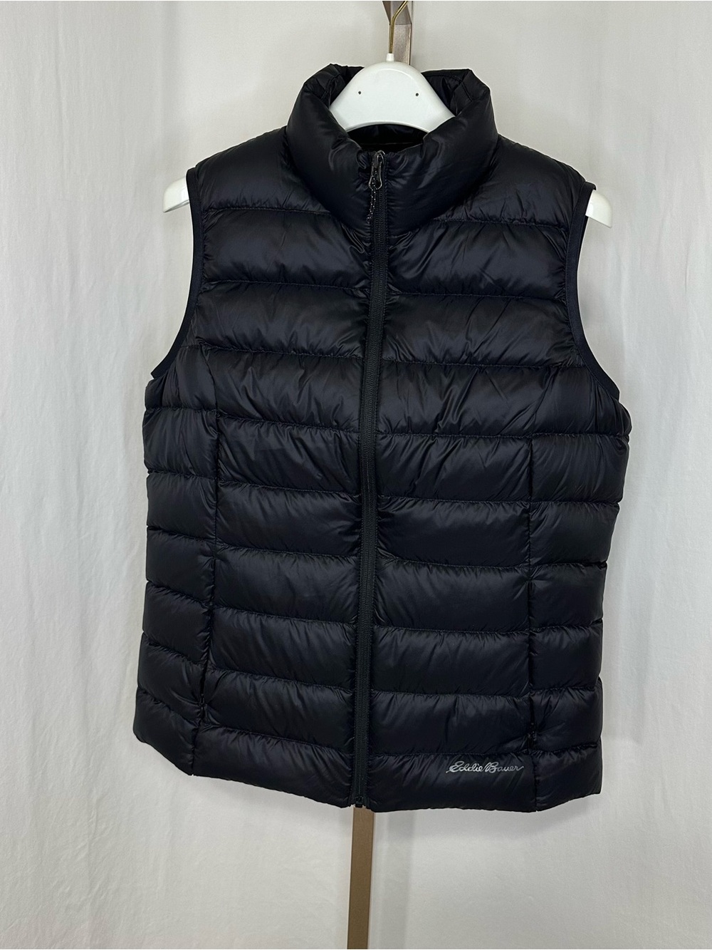 Eddie Bauer EB650 Women's Black Quilted Packable Puffer Vest